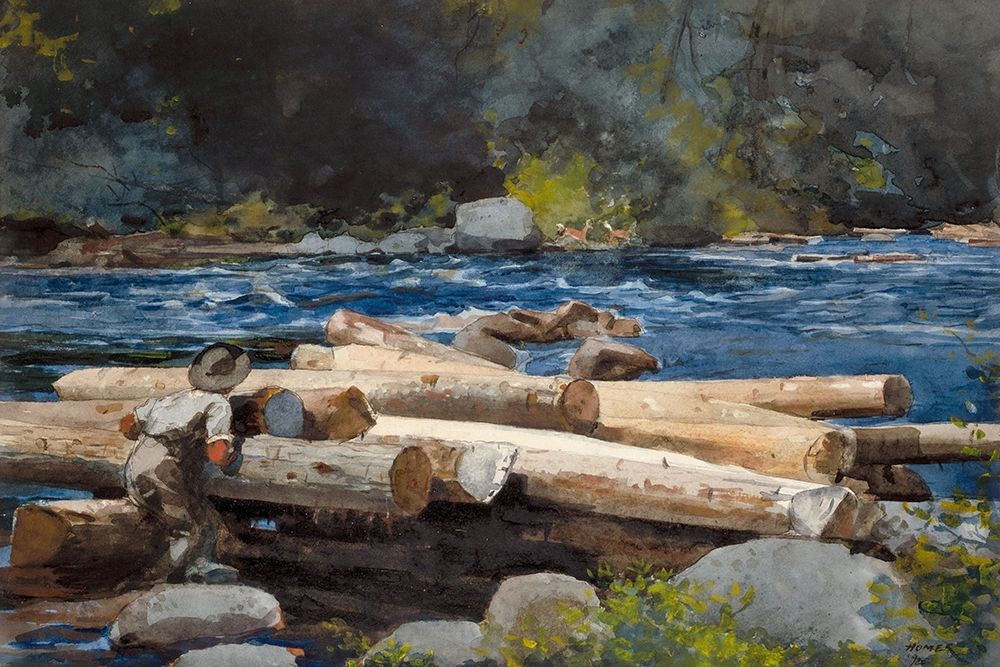 Hudson River art print by Winslow Homer for $57.95 CAD