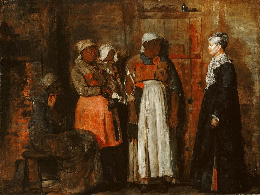 A Visit from the Old Mistress art print by Winslow Homer for $57.95 CAD