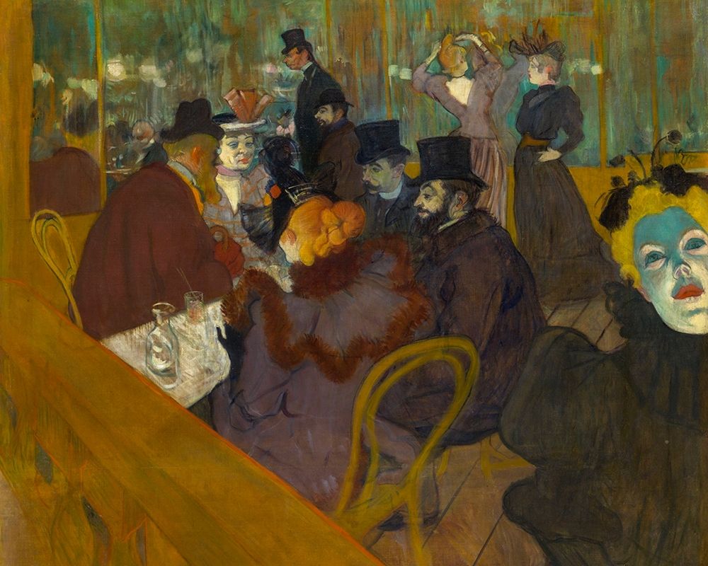 At the Moulin Rouge art print by Henri de Toulouse-Lautrec for $57.95 CAD
