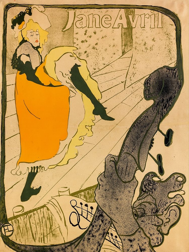 Jane Avril art print by Henri de Toulouse-Lautrec for $57.95 CAD