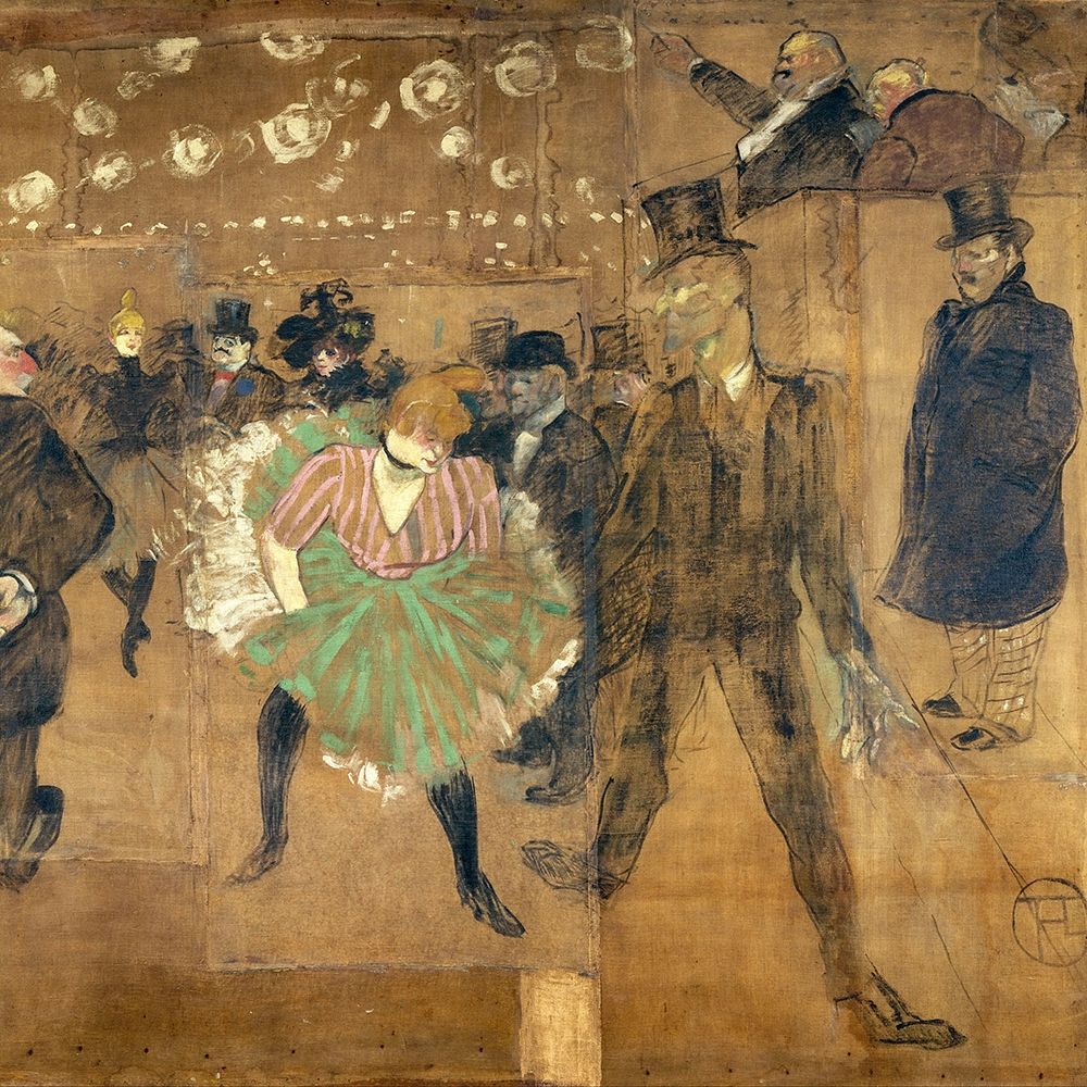 Panneaux pour la baraque de la Goulue, a la Foire du Trone a Paris art print by Henri de Toulouse-Lautrec for $57.95 CAD