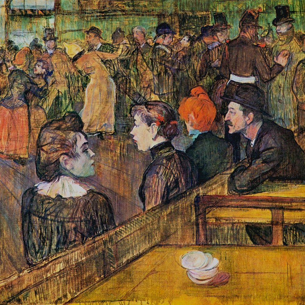Ball at the Moulin de la Galette art print by Henri de Toulouse-Lautrec for $57.95 CAD