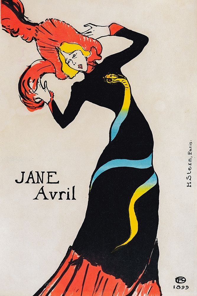 Jane Avril art print by Henri de Toulouse-Lautrec for $57.95 CAD