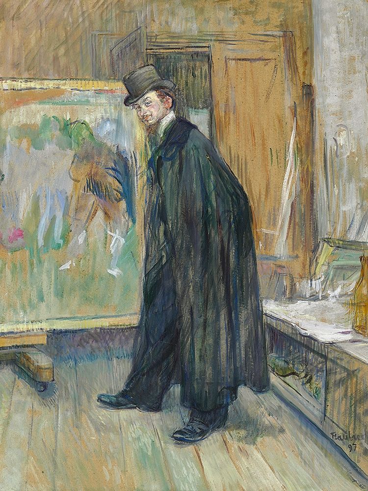 Portrait de Henri Nocq art print by Henri de Toulouse-Lautrec for $57.95 CAD