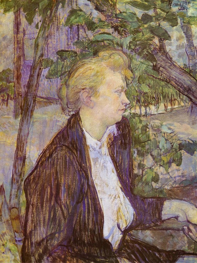 Woman in the Garden art print by Henri de Toulouse-Lautrec for $57.95 CAD