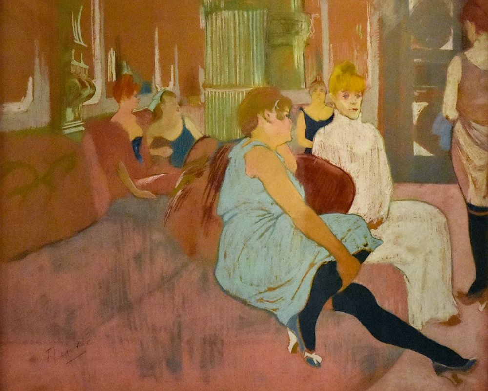 Au salon de la rue des Moulins art print by Henri de Toulouse-Lautrec for $57.95 CAD