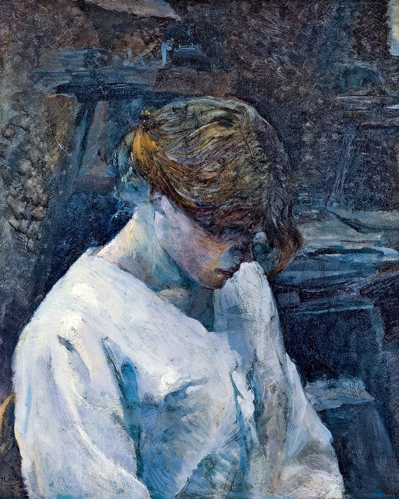 La Rousse in a White Blouse art print by Henri de Toulouse-Lautrec for $57.95 CAD