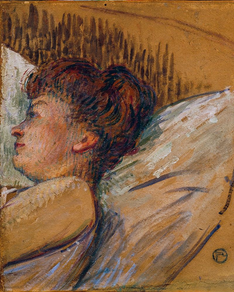 Woman in Bed art print by Henri de Toulouse-Lautrec for $57.95 CAD