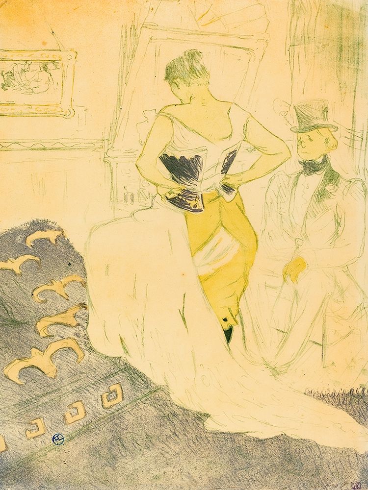 Woman in Corset art print by Henri de Toulouse-Lautrec for $57.95 CAD