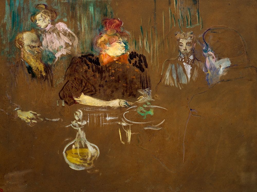 At the Table of Monsieur and Madame Natanson art print by Henri de Toulouse-Lautrec for $57.95 CAD