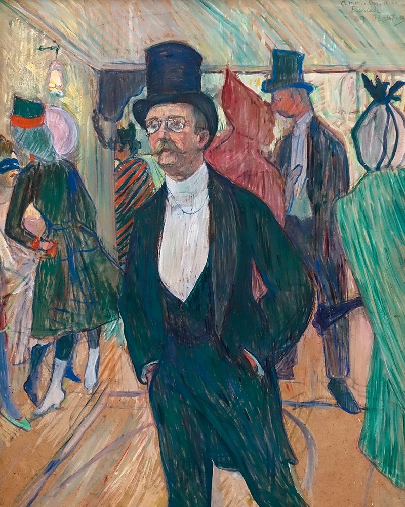 Monsieur Fourcade art print by Henri de Toulouse-Lautrec for $57.95 CAD