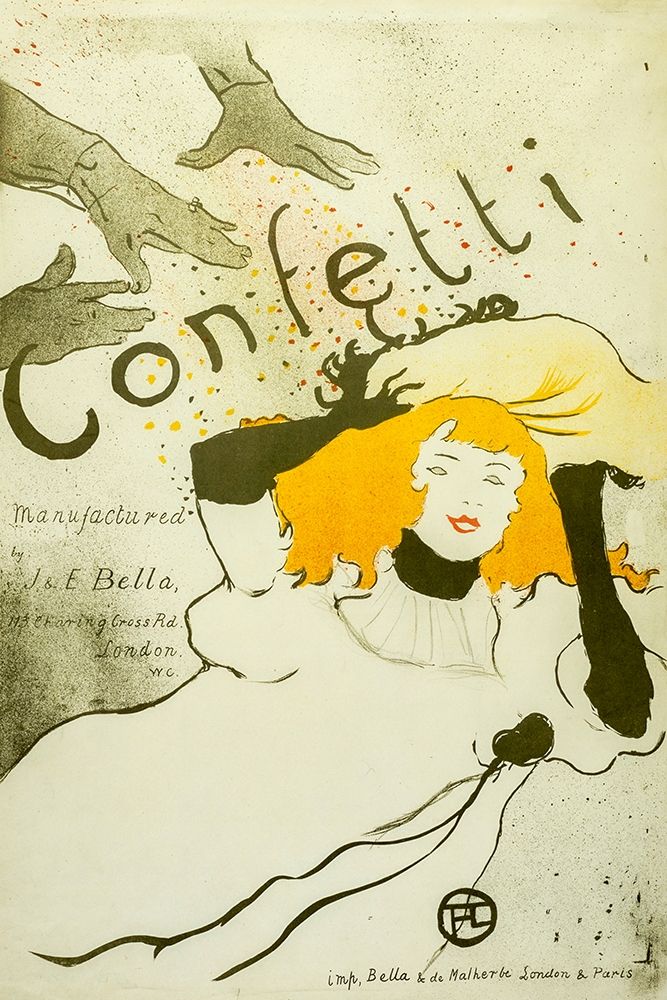 Confetti, 1927 art print by Henri de Toulouse-Lautrec for $57.95 CAD