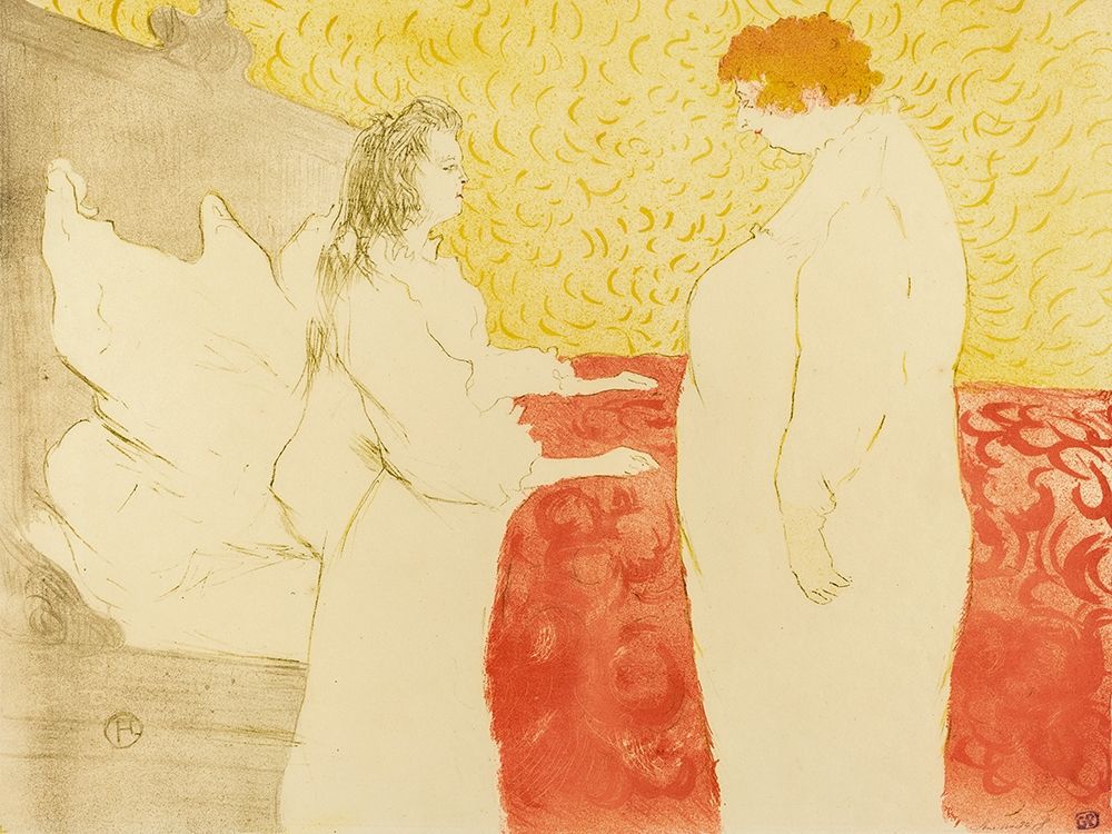 Woman in Bed, Profile├é┬á art print by Henri de Toulouse-Lautrec for $57.95 CAD