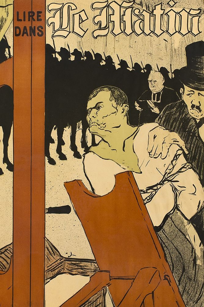 At the Foot of the Scaffold art print by Henri de Toulouse-Lautrec for $57.95 CAD