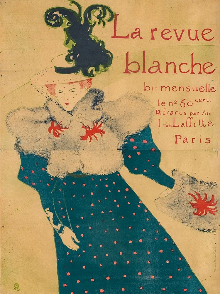 La revue blanche art print by Henri de Toulouse-Lautrec for $57.95 CAD