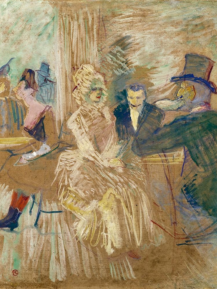 The Masked Ball at Elysee Montmartre art print by Henri de Toulouse-Lautrec for $57.95 CAD
