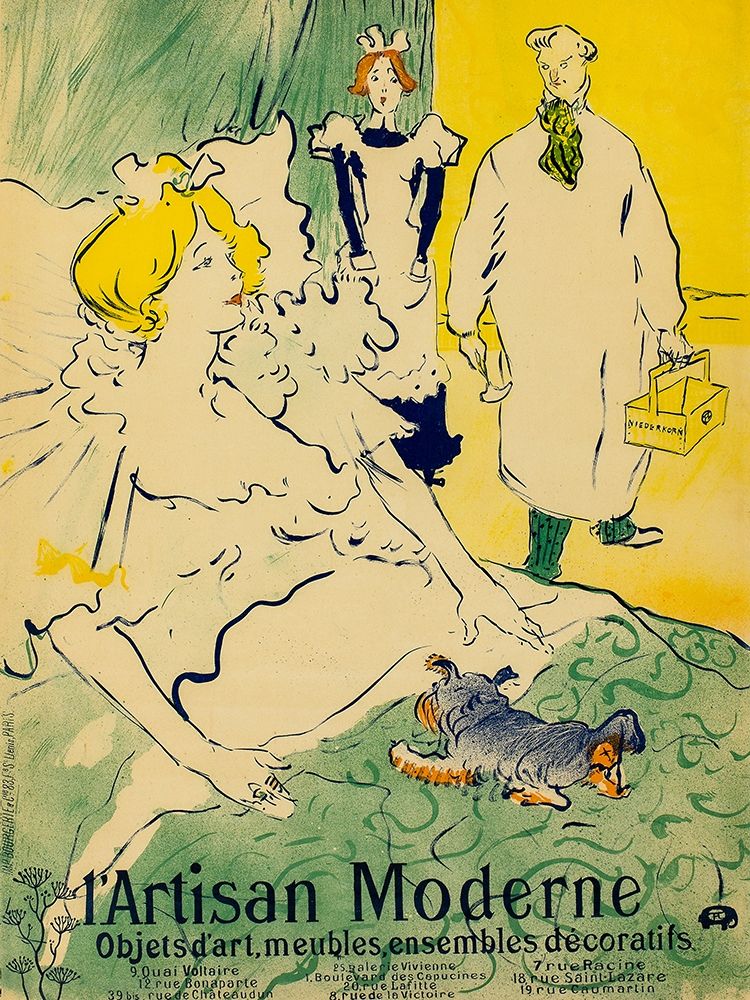 L├óΓé¼ΓäóArtisan Moderne art print by Henri de Toulouse-Lautrec for $57.95 CAD