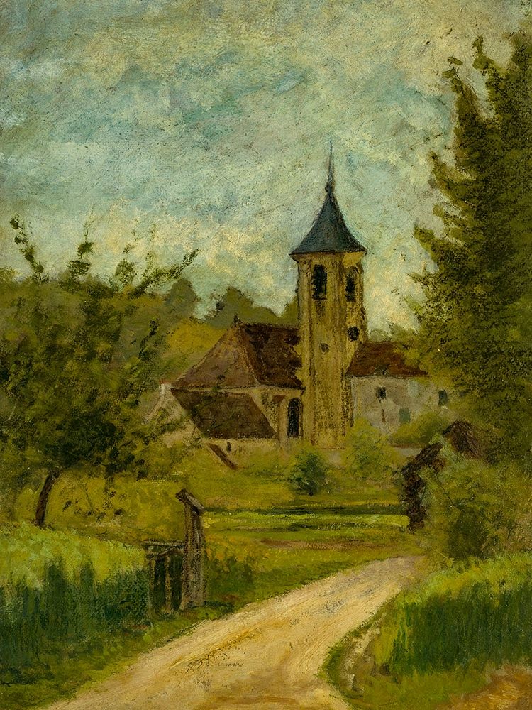 Landscape with Church art print by Henri de Toulouse-Lautrec for $57.95 CAD