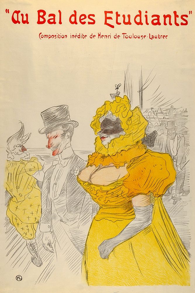 Au Bal des Etudiants art print by Henri de Toulouse-Lautrec for $57.95 CAD