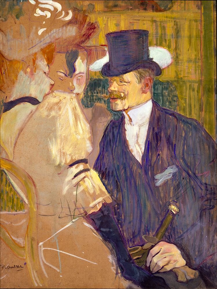 The Englishman at the Moulin Rouge art print by Henri de Toulouse-Lautrec for $57.95 CAD