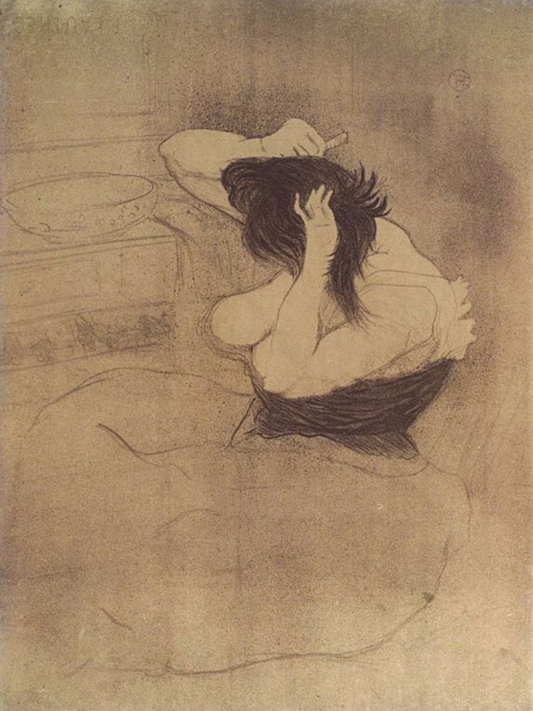 Femme Qui Se Peigne art print by Henri de Toulouse-Lautrec for $57.95 CAD