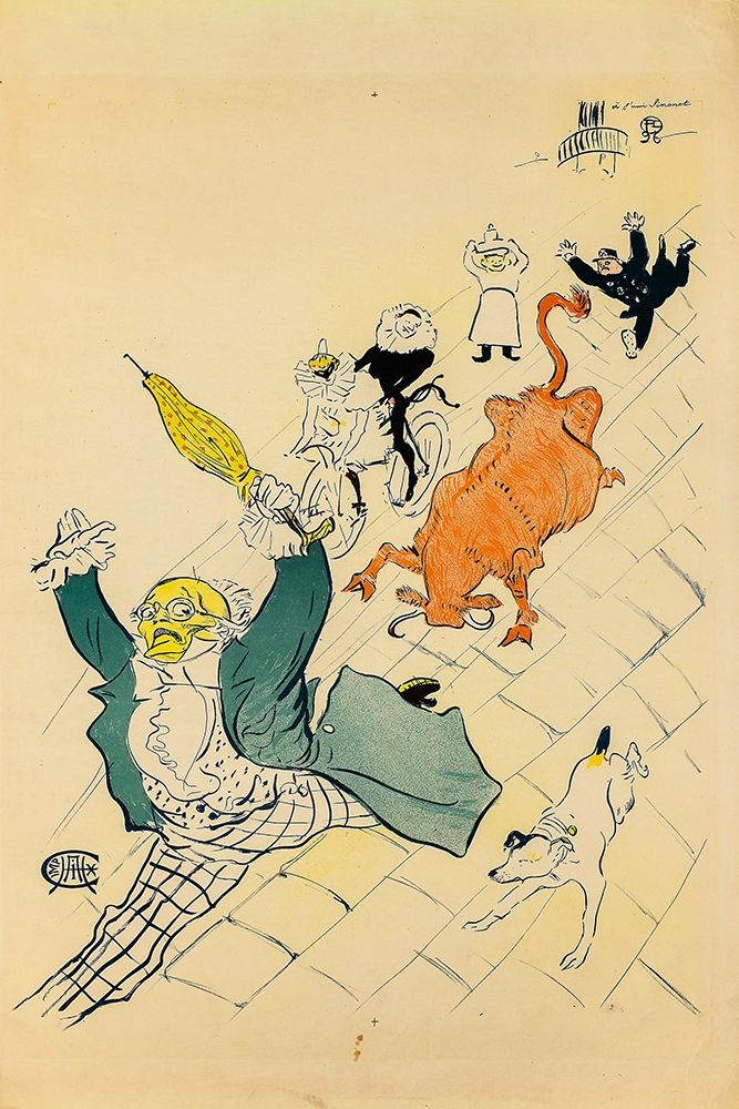 La vache enragee art print by Henri de Toulouse-Lautrec for $57.95 CAD