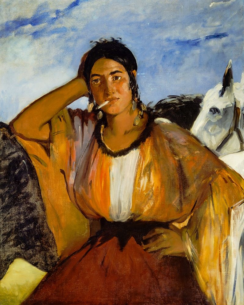 Gypsy with a Cigarette art print by Edouard Manet for $57.95 CAD