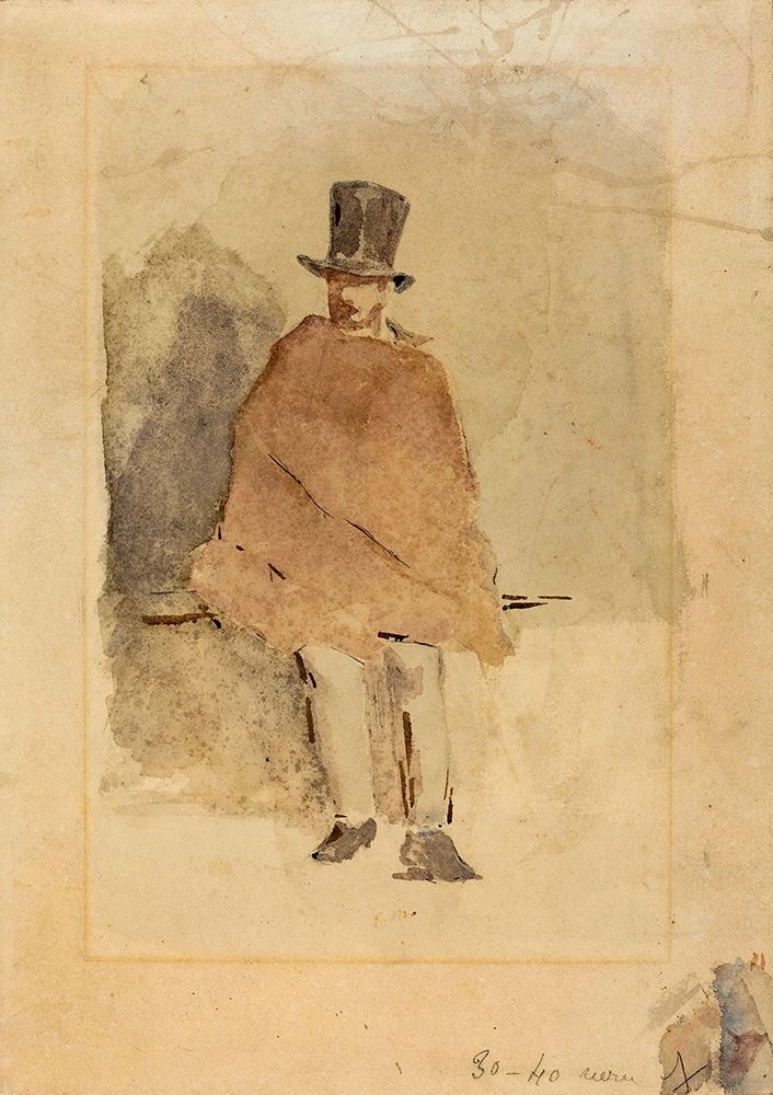 The Man in the Tall Hat art print by Edouard Manet for $57.95 CAD