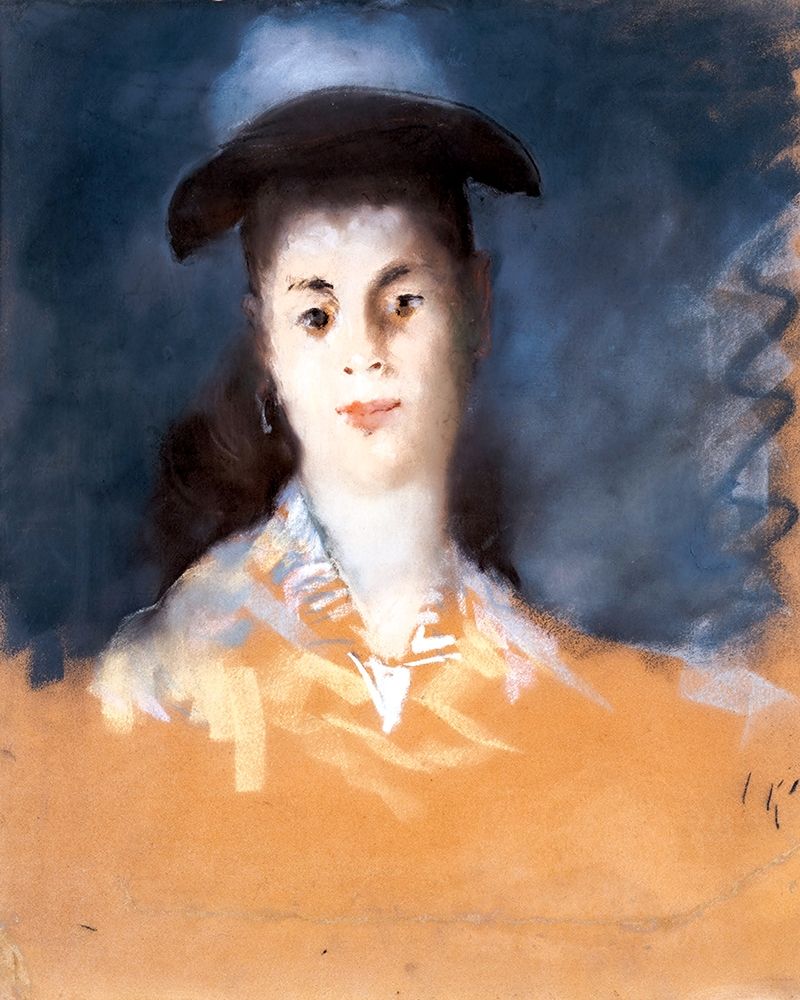 Woman Wearing a Hat with Silk Gauze art print by Edouard Manet for $57.95 CAD