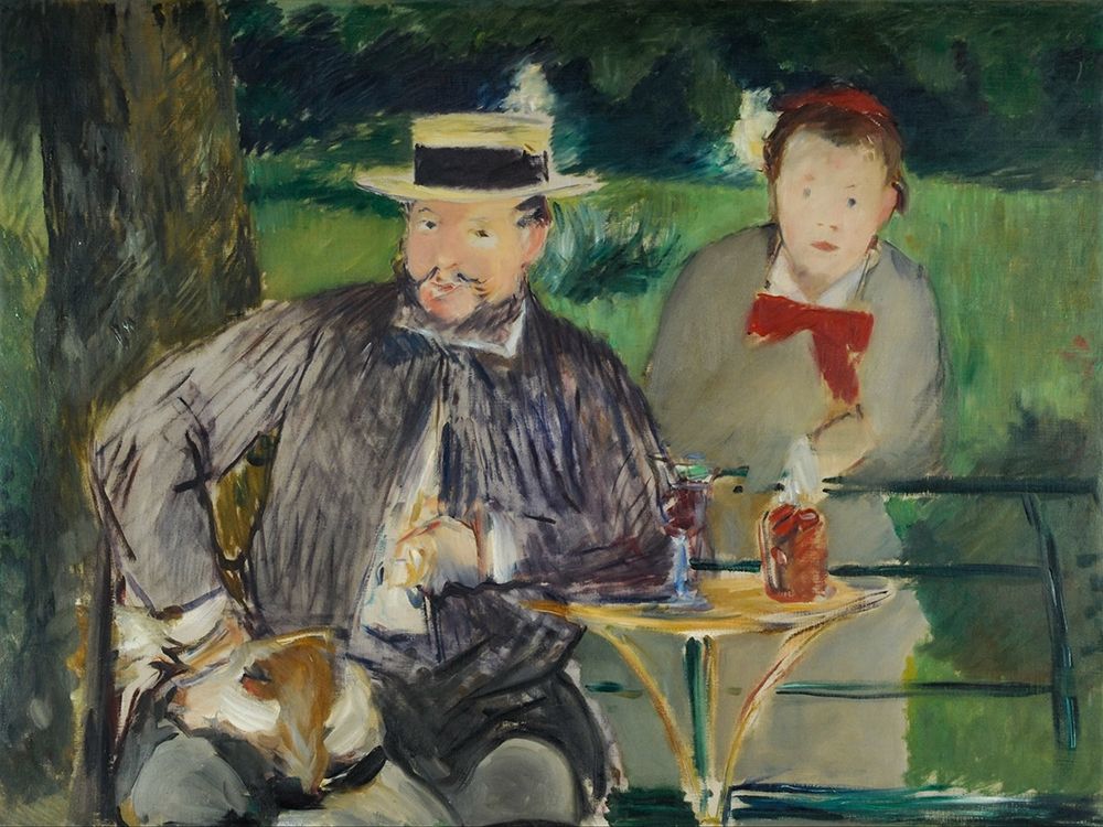 Portrait d Ernest Hosched et sa fille Marthe art print by Edouard Manet for $57.95 CAD