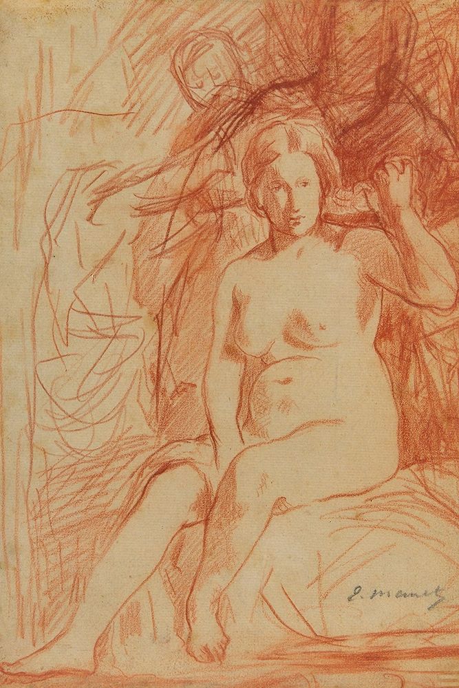 Seated Nude art print by Edouard Manet for $57.95 CAD