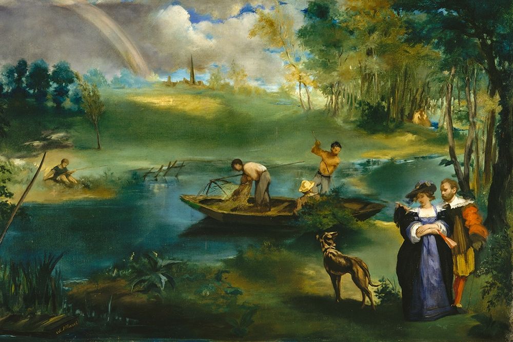 Fishing art print by Edouard Manet for $57.95 CAD