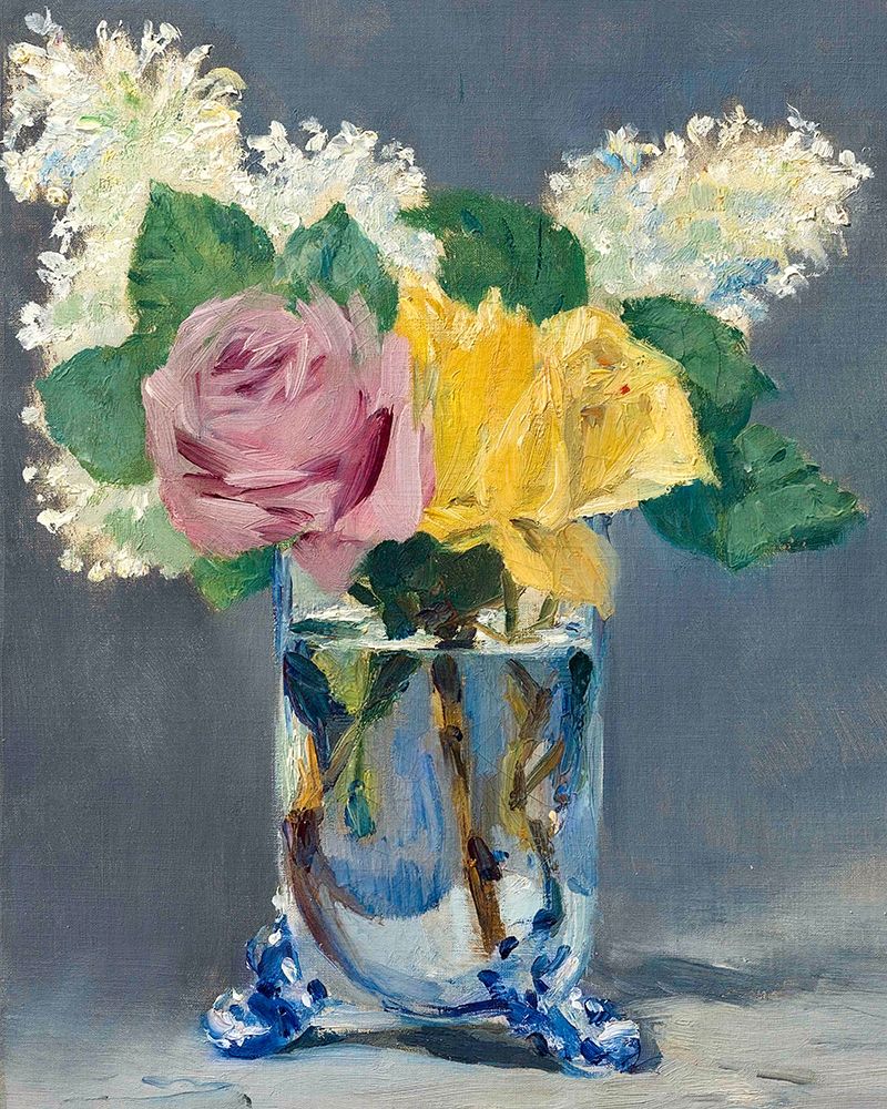 Lilas et roses art print by Edouard Manet for $57.95 CAD