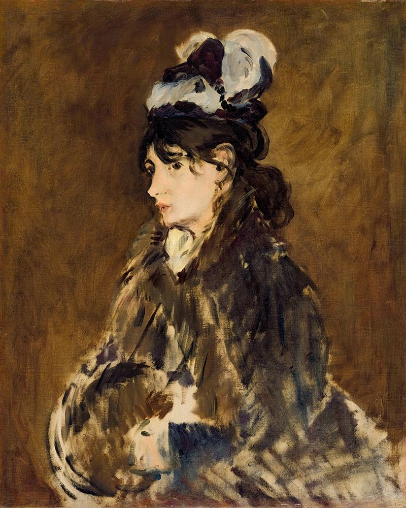 Berthe Morisot at Le Manchon art print by Edouard Manet for $57.95 CAD