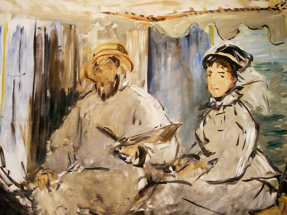 Monet in his Studio art print by Edouard Manet for $57.95 CAD
