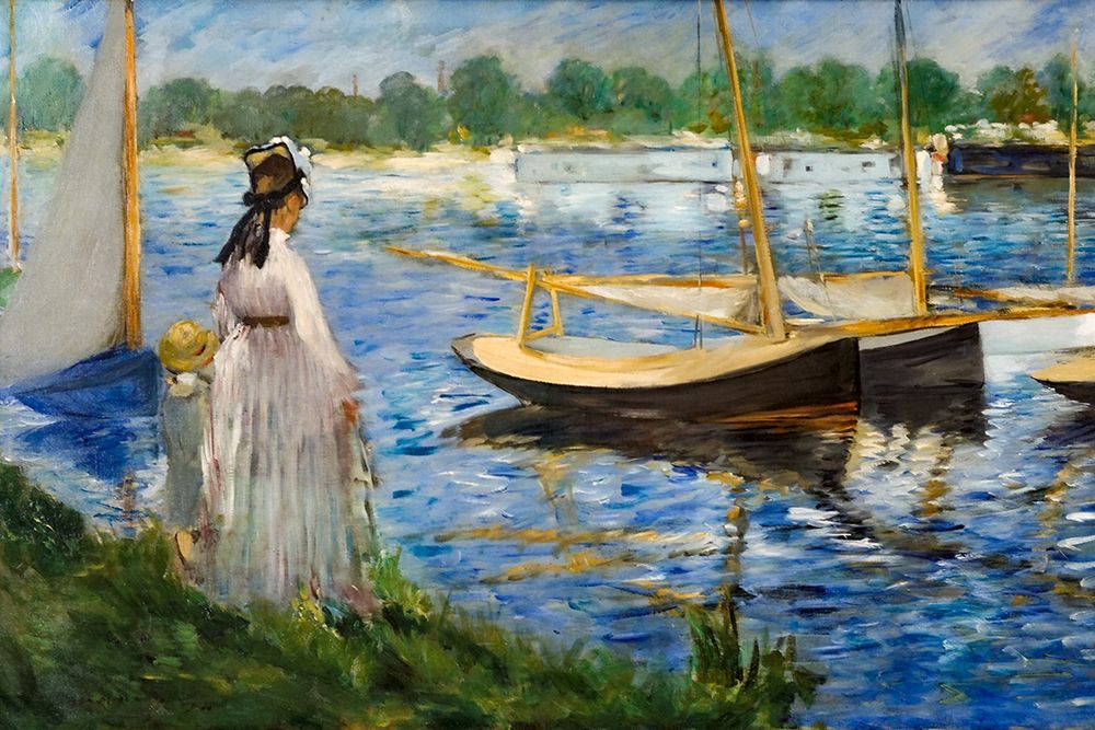 Banks of the Seine at Argenteuil art print by Edouard Manet for $57.95 CAD