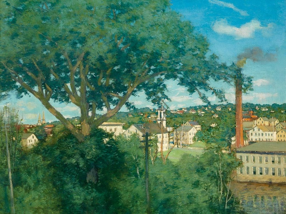 The Factory Village art print by J Alden Weir for $57.95 CAD