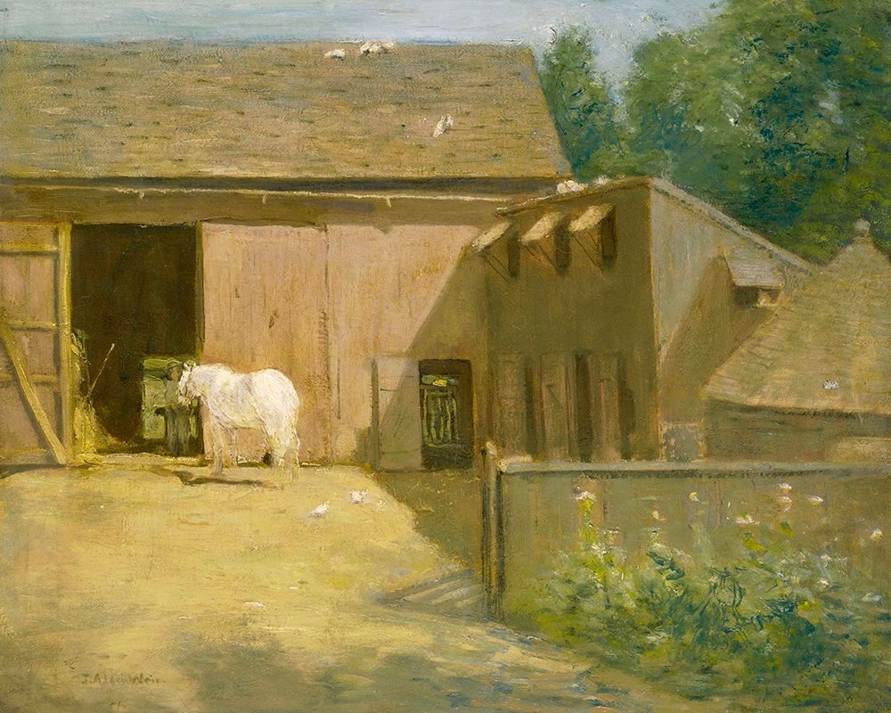 New England Barnyard art print by J Alden Weir for $57.95 CAD