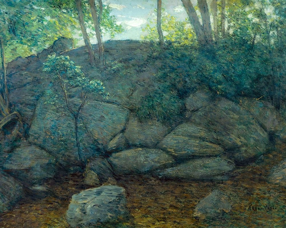 Woodland Rocks art print by J Alden Weir for $57.95 CAD