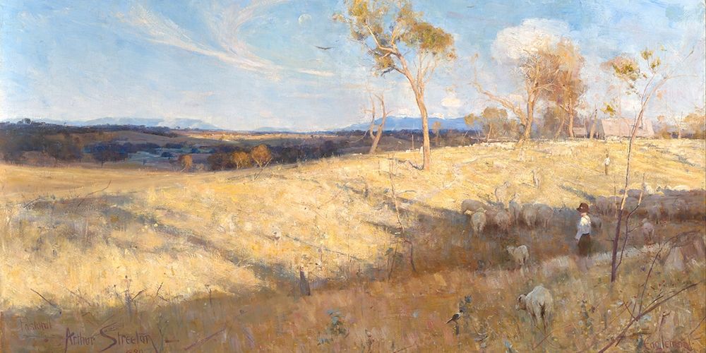 Golden summer, Eaglemont art print by Arthur Streeton for $57.95 CAD