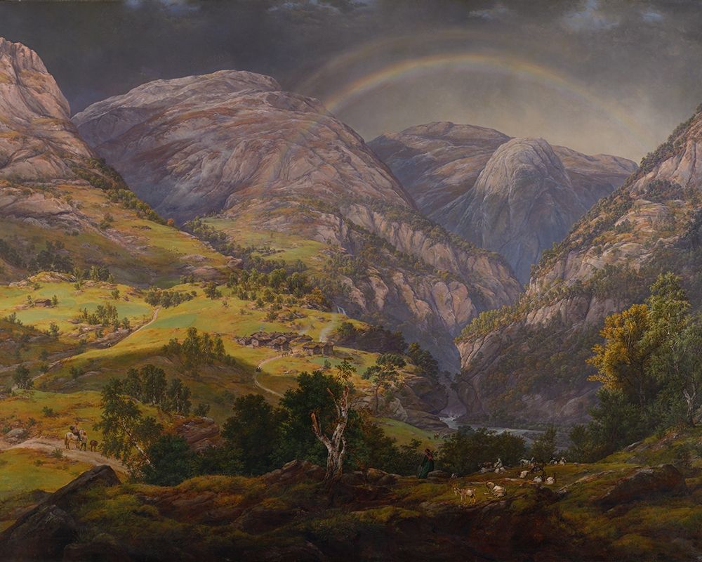 View from Stalheim art print by Johan Christian Dahl for $57.95 CAD