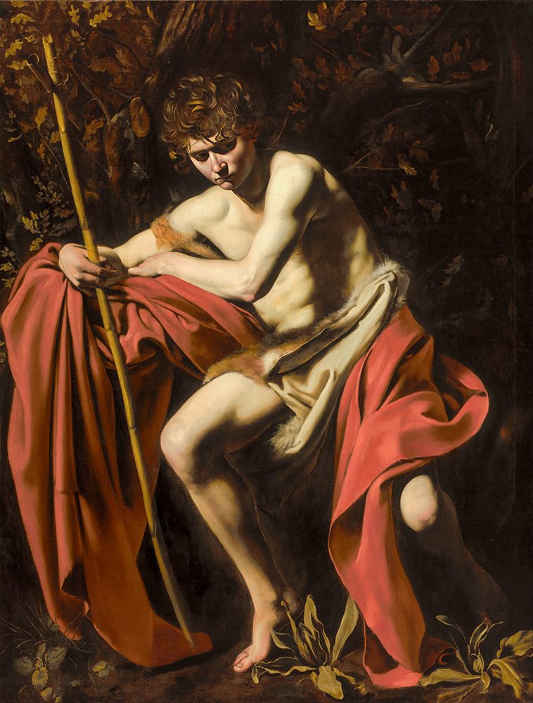 Saint John the Baptist in the Wilderness art print by Caravaggio for $57.95 CAD