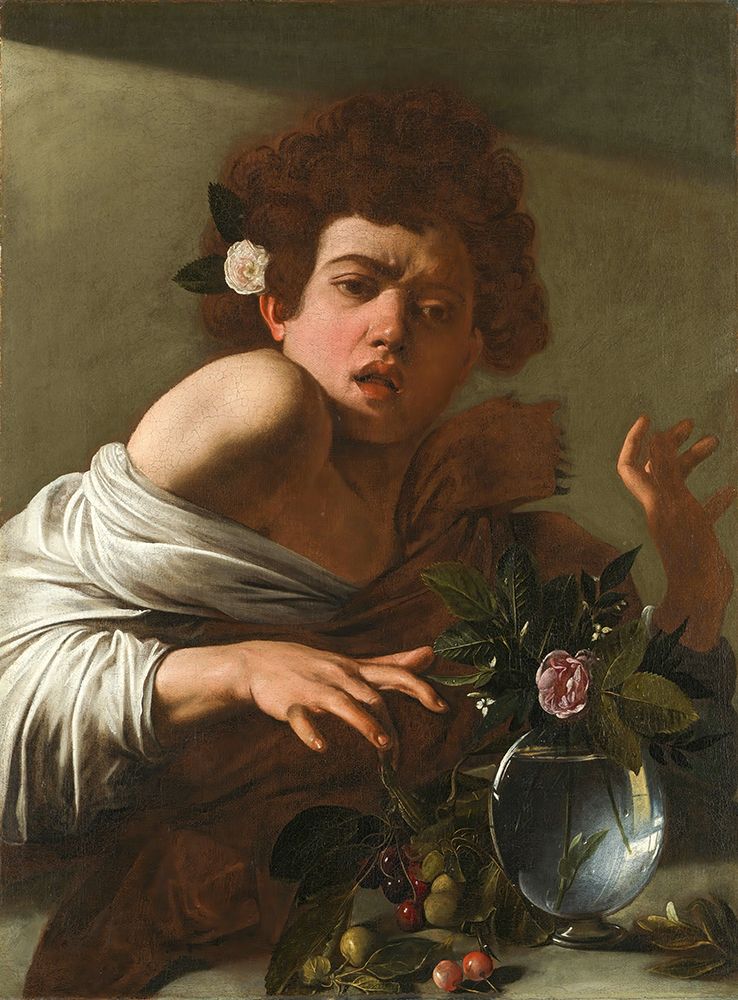 Boy Bitten by a Lizard art print by Caravaggio for $57.95 CAD