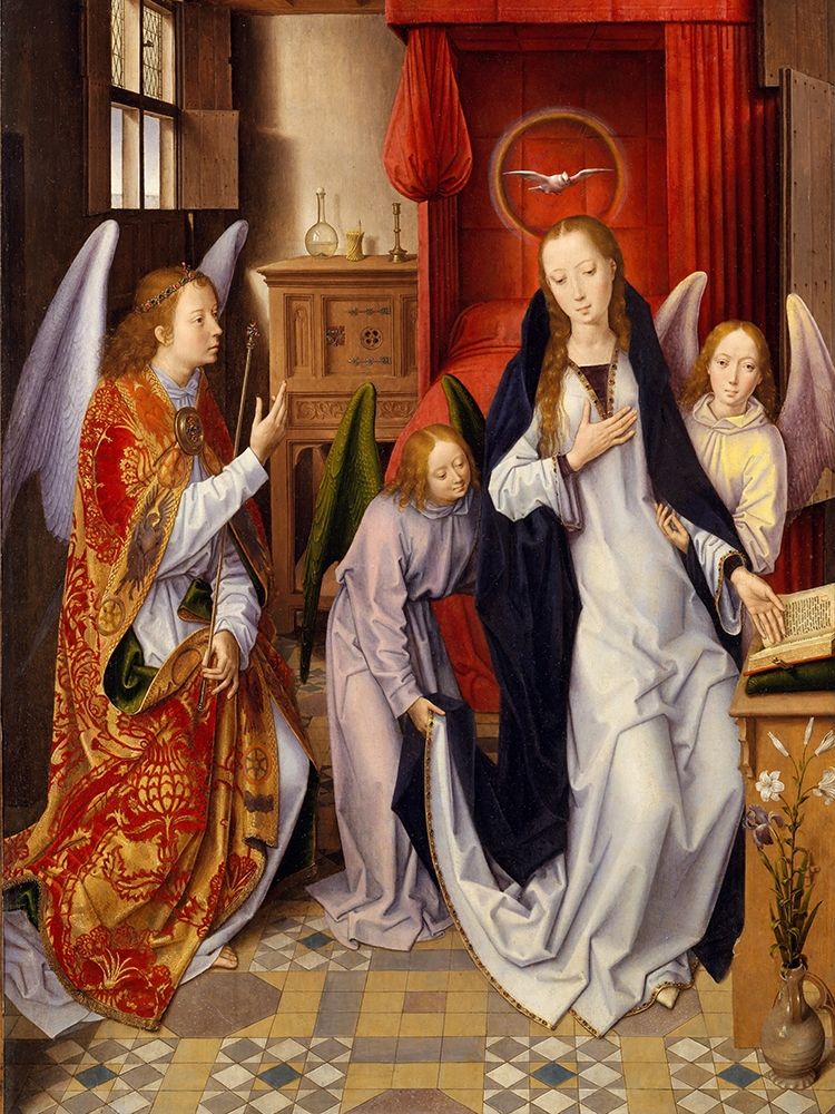 The Annunciation art print by Hans Memling for $57.95 CAD