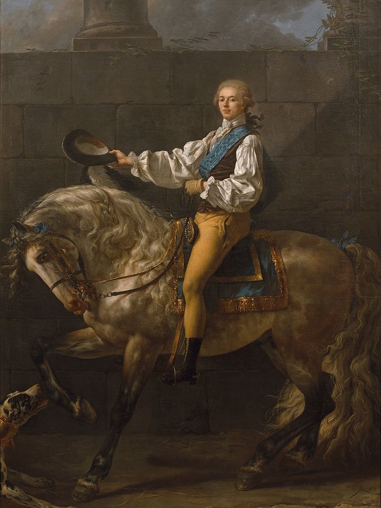 Portrait of Count Stanislas Potocki art print by Jacques-Louis David for $57.95 CAD