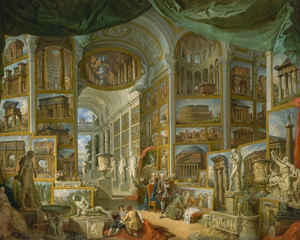 Ancient Rome art print by Giovanni Panini for $57.95 CAD