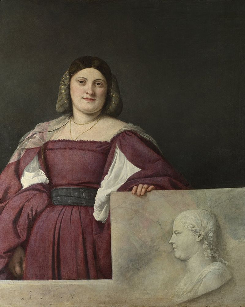 La Schiavona art print by Titian for $57.95 CAD