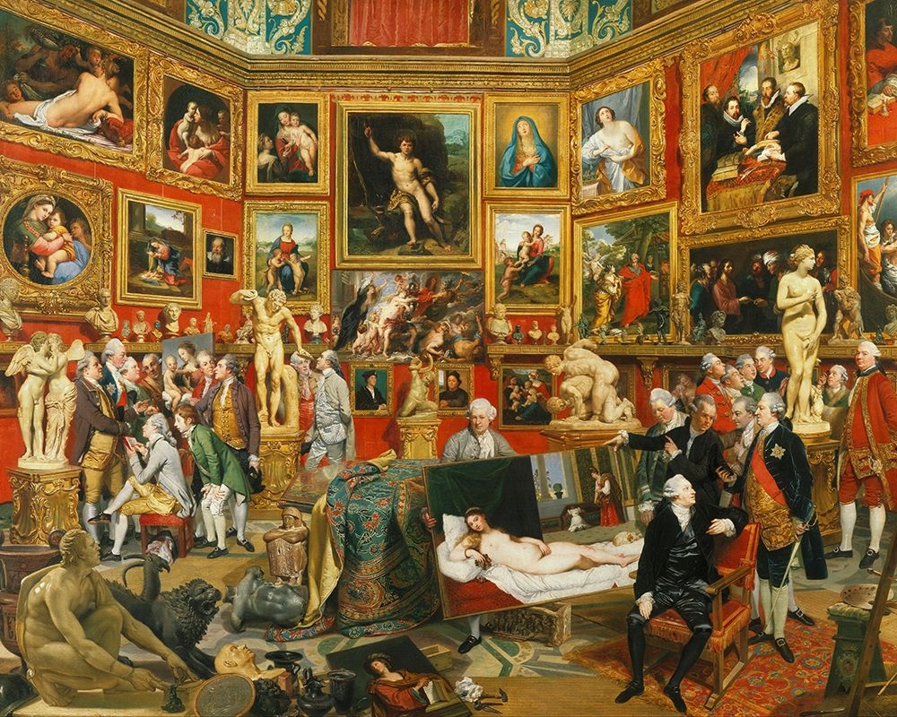 Tribuna of the Uffizi art print by Johan Zoffany for $57.95 CAD
