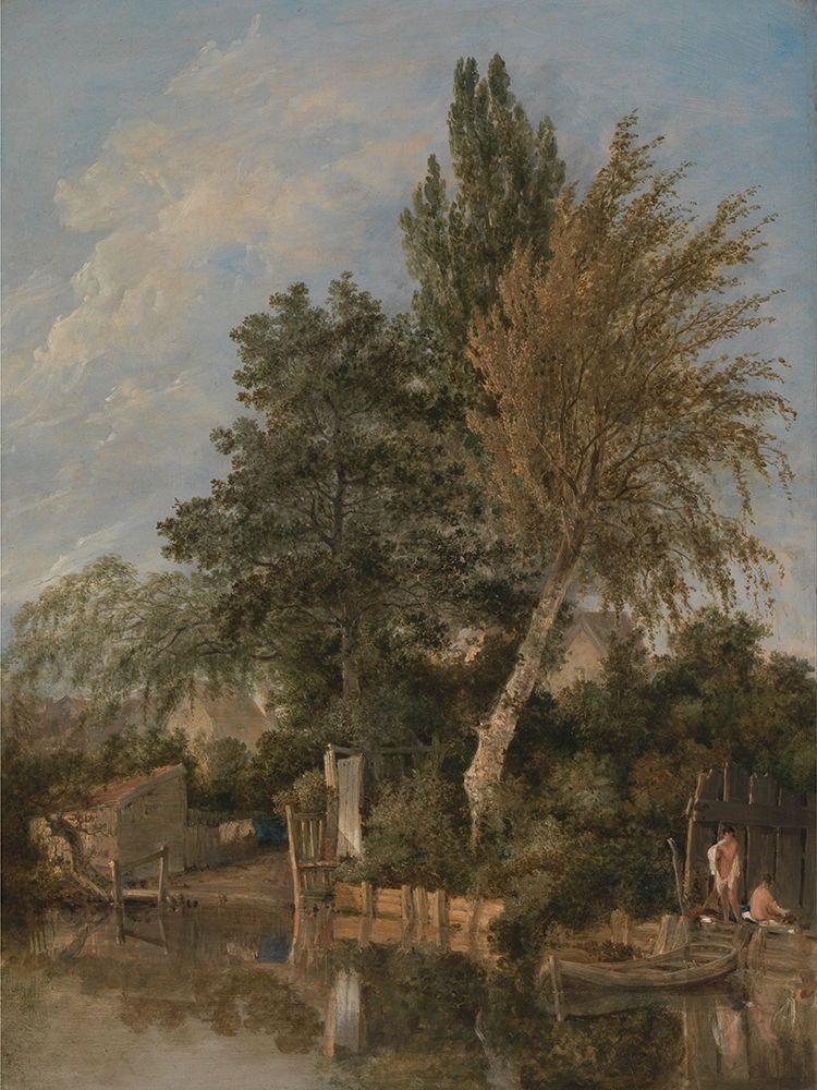 Boys Bathing on the River Wensum, Norwich art print by John Crome for $57.95 CAD