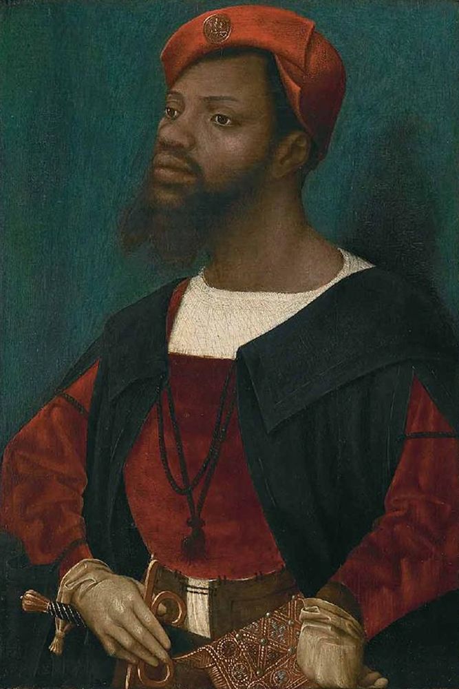 Portrait of an African Man art print by Jan Mostaert for $57.95 CAD